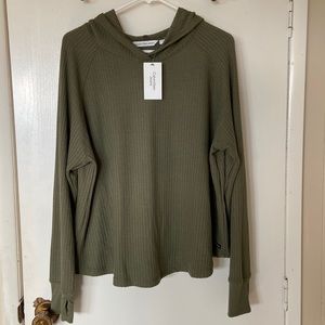 BRAND NEW Calvin Klein Waffle Knit Pull Over Hoodie